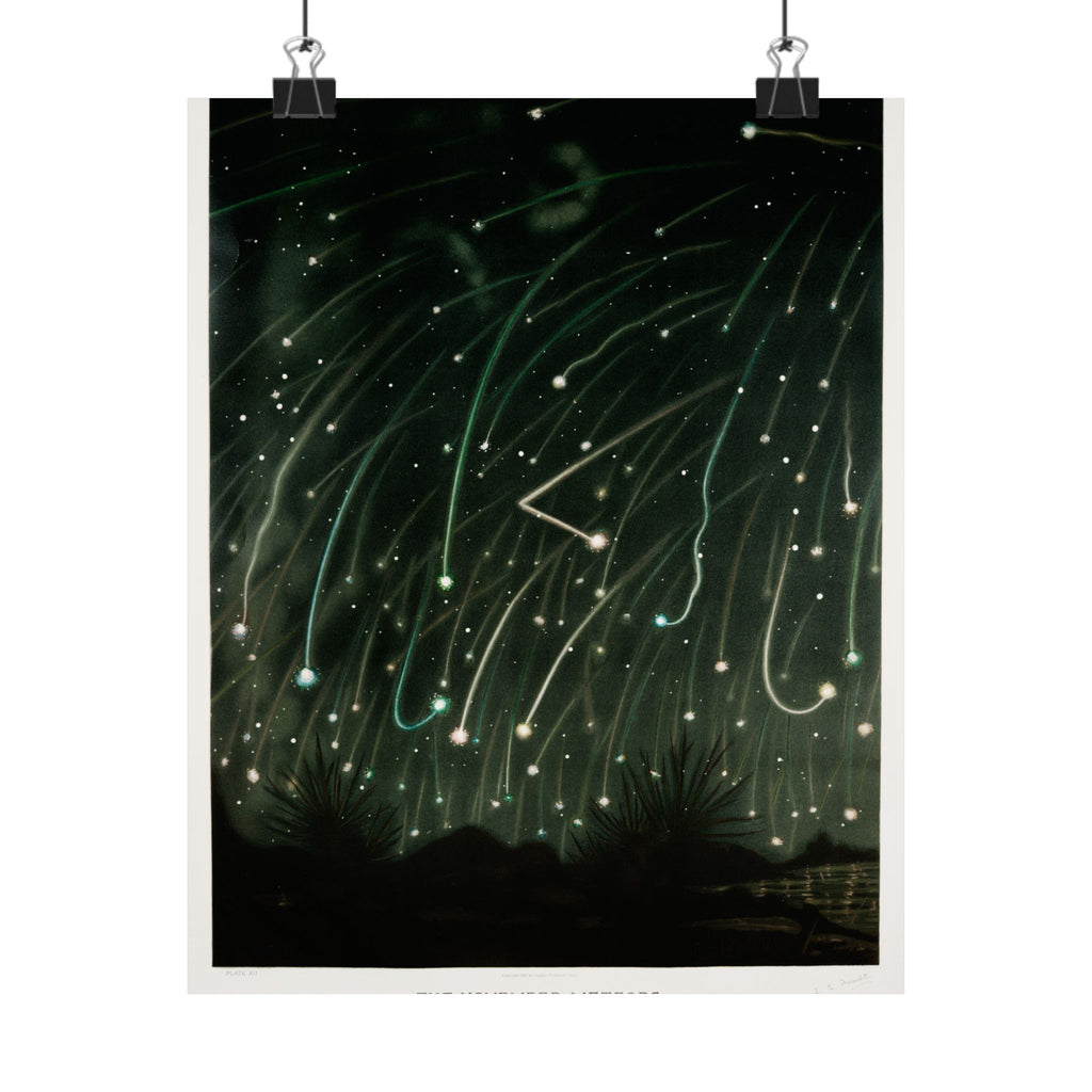 The November Meteors — Trouvelot, 1881 | Celestial Art Print