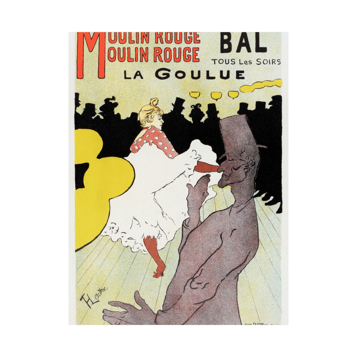 Moulin Rouge: La Goulue — Toulouse-Lautrec, 1891 | Art Nouveau Print