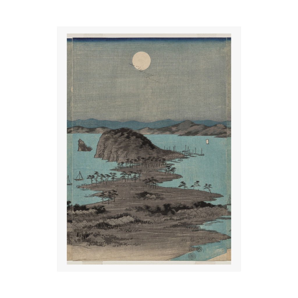Kanazawa in Moonlight — Hiroshige | Japanese Art Print
