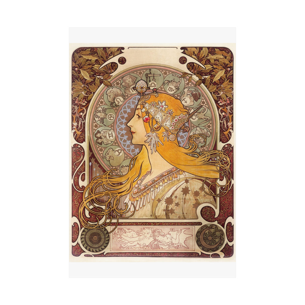 Zodiac — Alphonse Mucha, 1896 | Art Nouveau Print