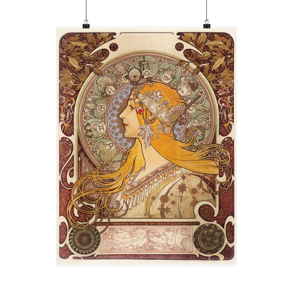 Zodiac — Alphonse Mucha, 1896 | Art Nouveau Print