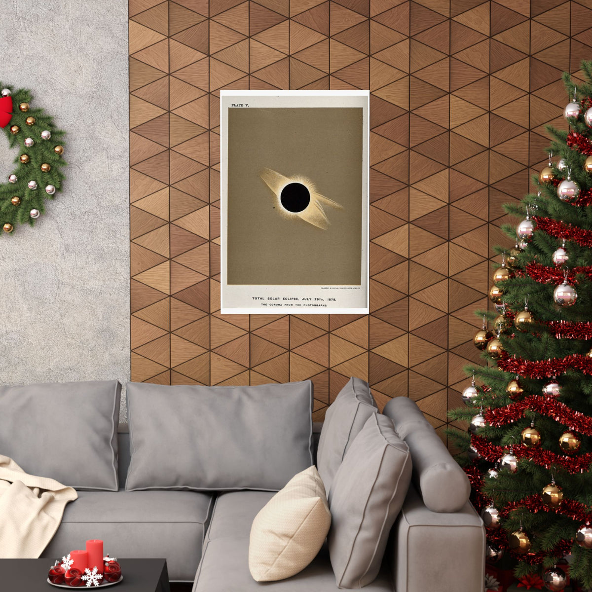 Total Solar Eclipse of 1878 — Trouvelot | Celestial Art Print