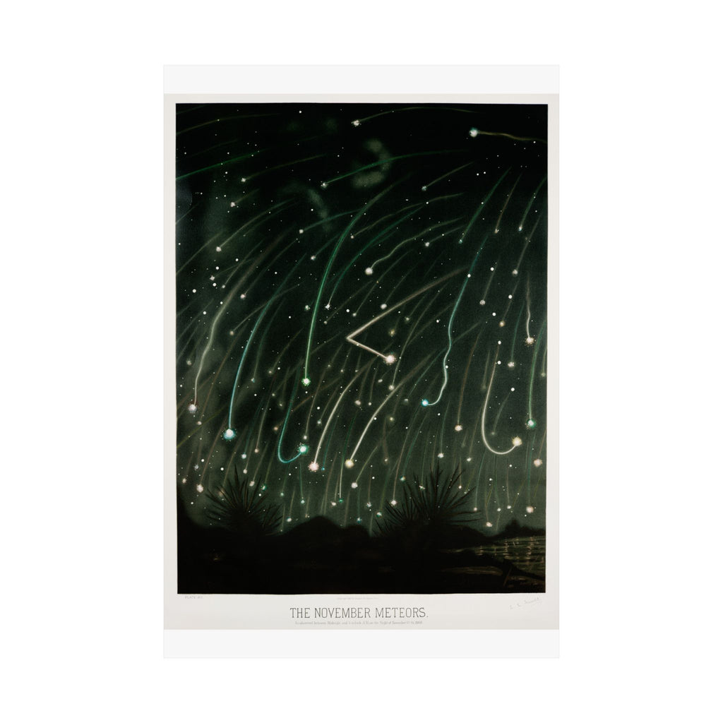 The November Meteors — Trouvelot, 1881 | Celestial Art Print