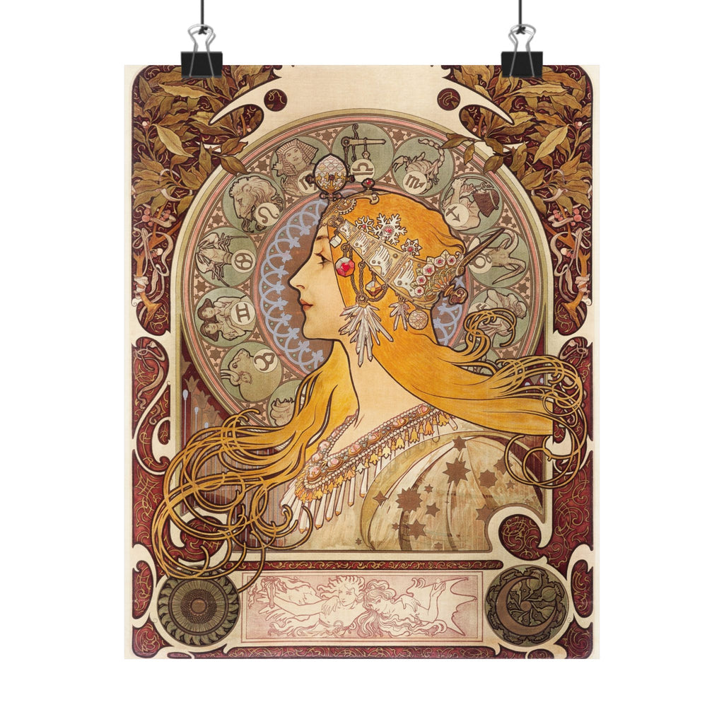 Zodiac — Alphonse Mucha, 1896 | Art Nouveau Print