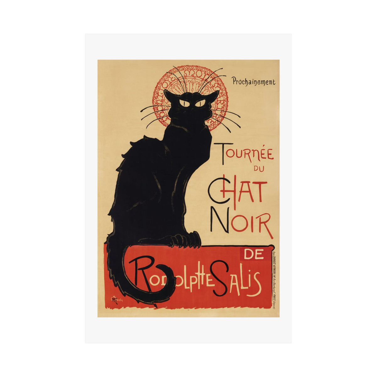 Tournée du Chat Noir — Steinlen, 1896 | Art Nouveau Print