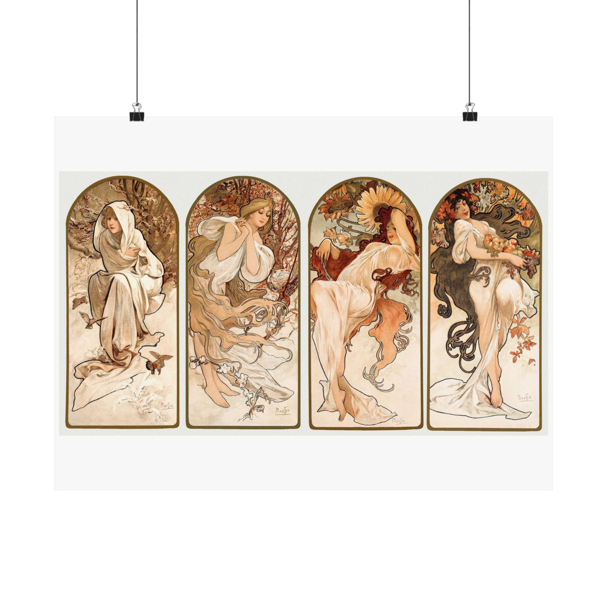 The Seasons — Alphonse Mucha, 1897 | Art Nouveau Print