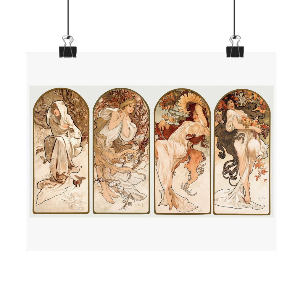 The Seasons — Alphonse Mucha, 1897 | Art Nouveau Print