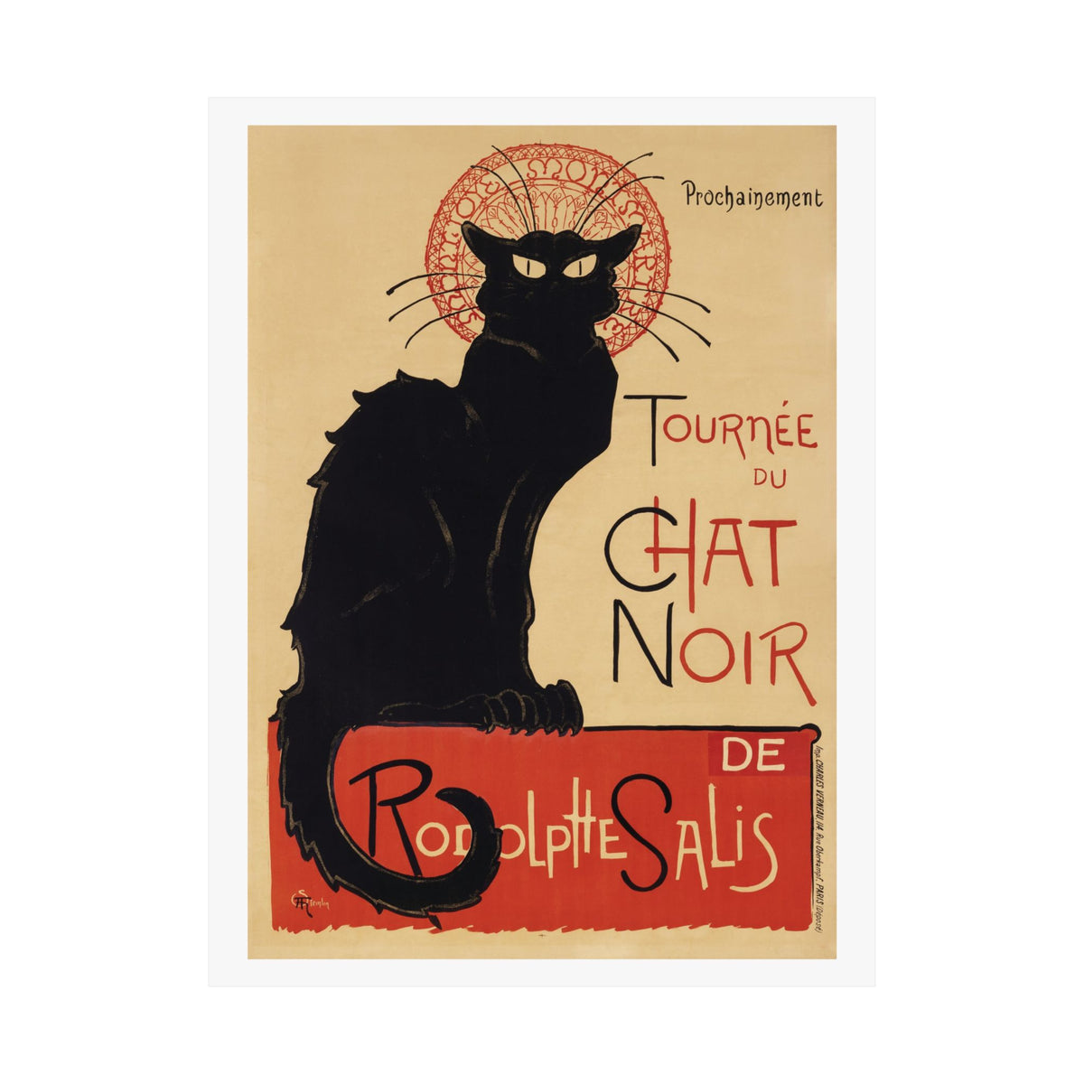 Tournée du Chat Noir — Steinlen, 1896 | Art Nouveau Print