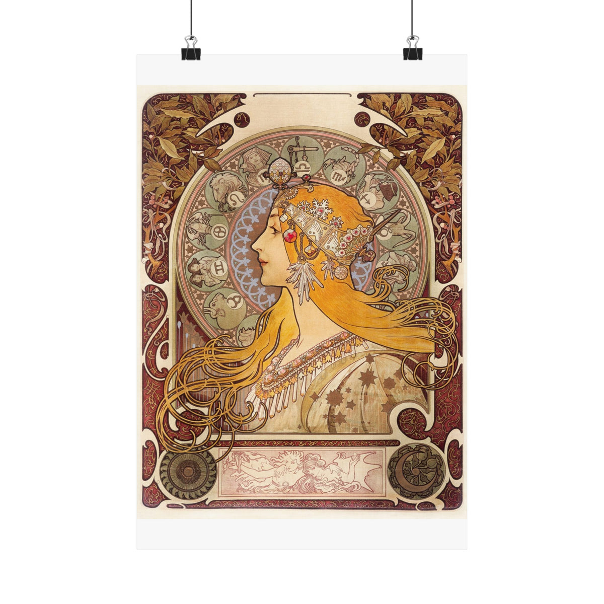 Zodiac — Alphonse Mucha, 1896 | Art Nouveau Print