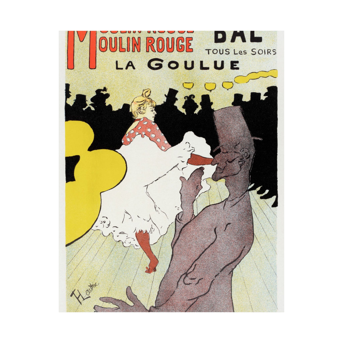 Moulin Rouge: La Goulue — Toulouse-Lautrec, 1891 | Art Nouveau Print